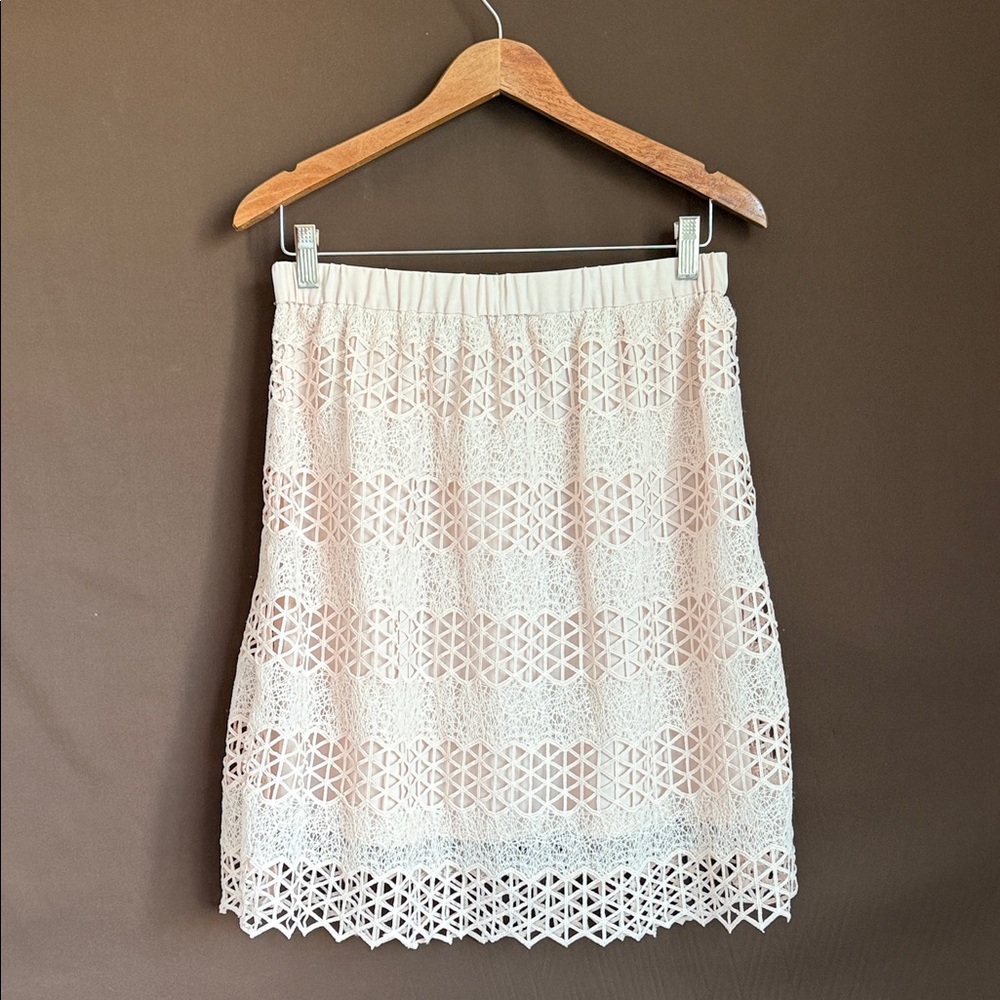 Vince Camuto Dusty Pink Lace Skirt